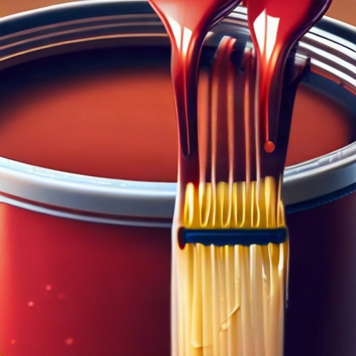 Close-mic ASMR of thick, smooth tamarind chamoy being brushed around a can rim. Continuous soft, wet, syrupy sliding with a smooth viscous slither, gentle sticky drag, and gel-like smearing. Dense and glossy, creating soft wet friction as the brush glides. No clicks, clinks, metal sounds, scraping, tapping, splashing, voices, or music.
