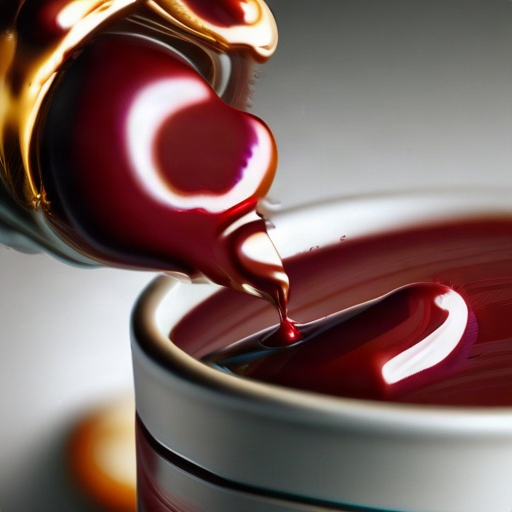 Close-mic ASMR of thick tamarind chamoy applied around a can rim using an extremely soft, flexible pastry brush. The bristles bend completely into the sauce, producing only a smooth wet slither and gentle syrupy smear. Soft, squishy, viscous glide with no hard brush contact. No scraping, brushing texture, clicks, clinks, tapping, metal sounds, or sharp noises.