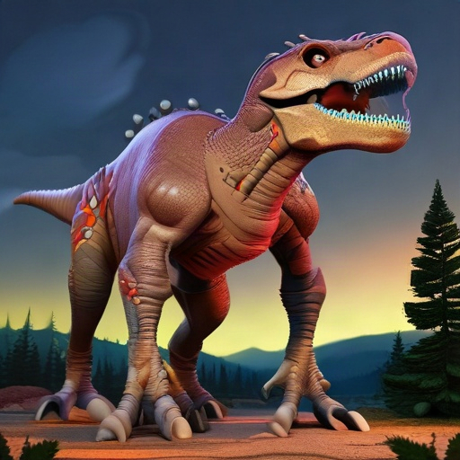 Create a complete and original sound collection for the Voragasaurus, a gigantic fictional prehistoric hybrid predator. It has a long, muscular body, six powerful limbs, a broad flattened skull, unusual double jaws that open at different angles, flexible armored skin, a long laterally flattened tail, and sensory structures around its head.
1. Main roar: A deep, powerful, rough, monstrous roar with heavy chest resonance and vibrating throat sounds. It begins with a low rumble, grows into a loud,